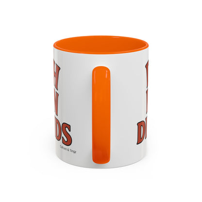 Deh Pon Di Ends Ceramic Mugs  – Letterwork Edition