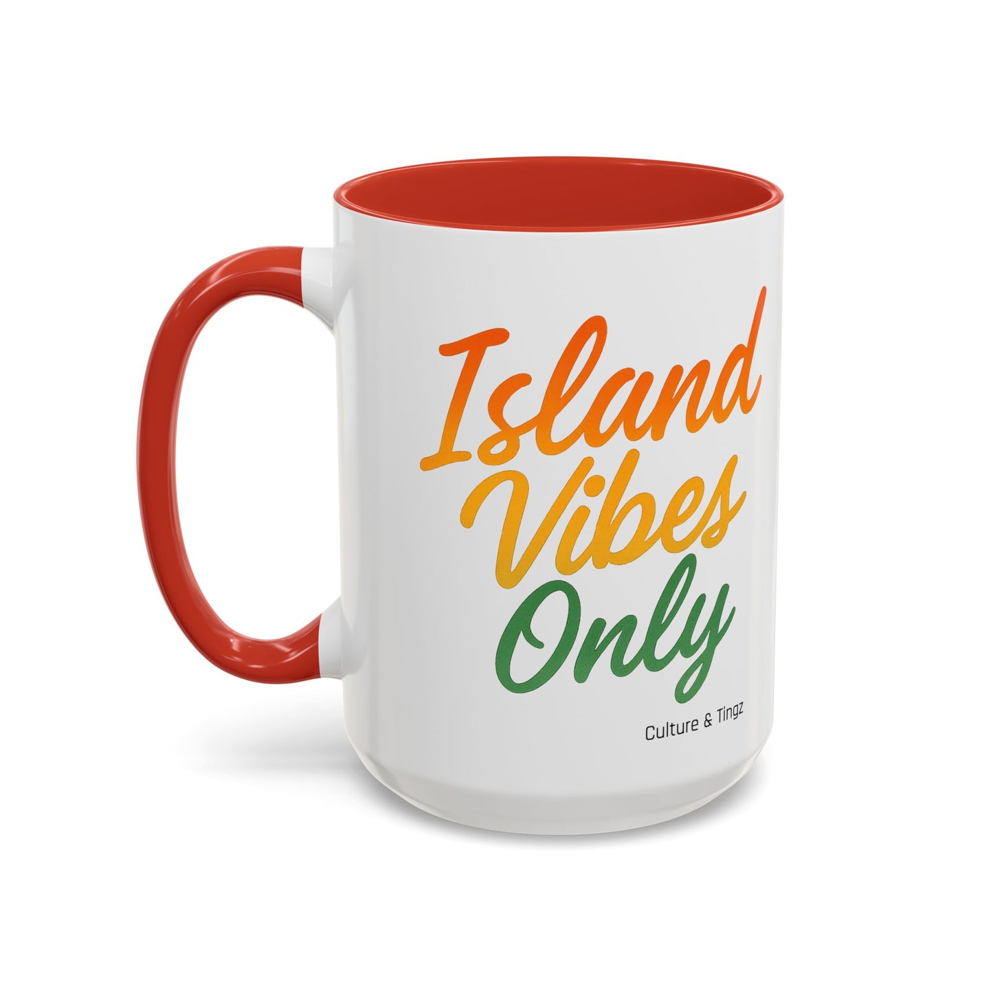 Island Vibes Only Ceramic Mugs  – Letterwork Edition