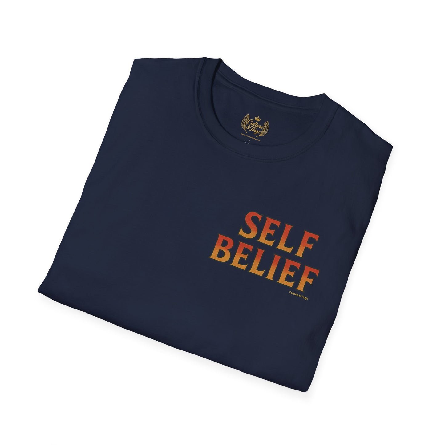 Self Belief  -  Unisex Short Sleeve Tee (Lettering Front, Full Artwork Back)