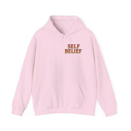 Self Belief - Unisex Hoodie (Lettering Front, Artwork Back)
