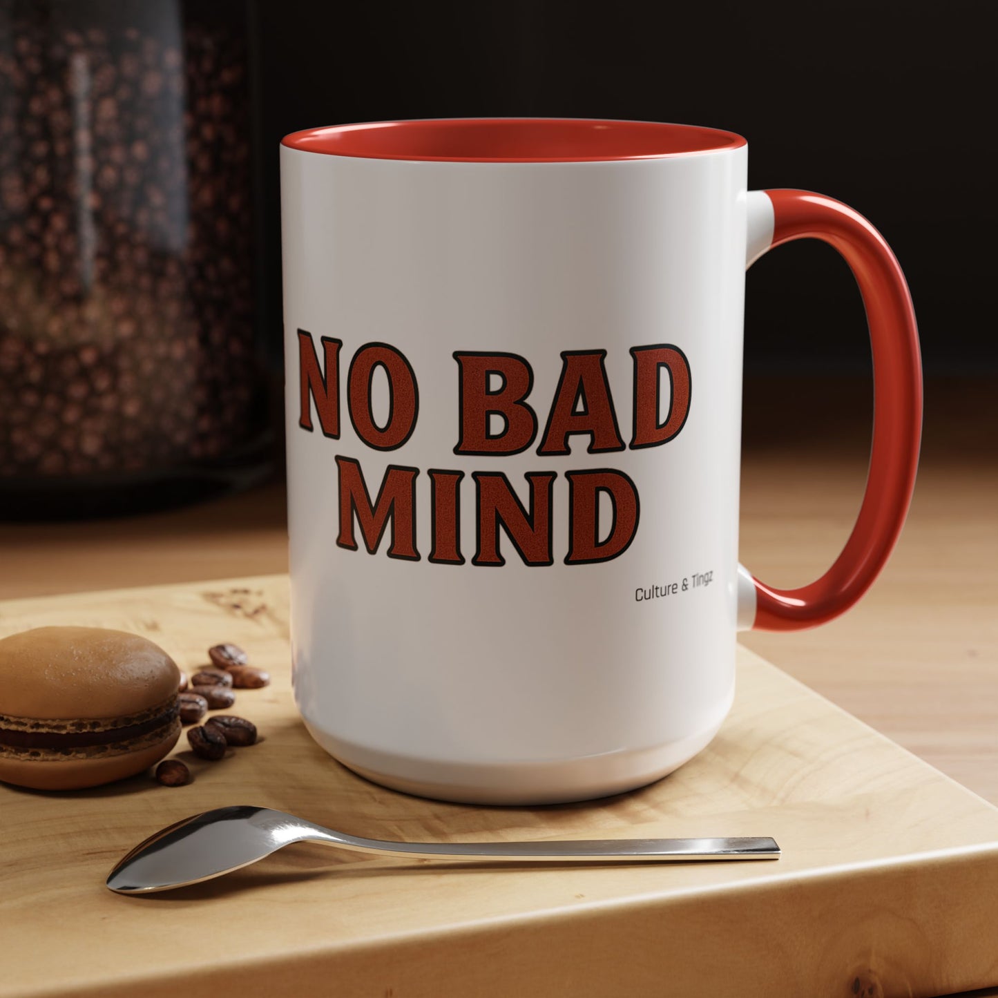 No Bad Mind Ceramic Mugs  – Letterwork Edition