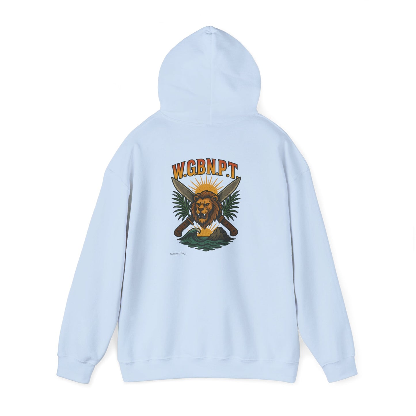W.G.B.N.P.T. - Unisex Hoodie (Letterwork front, Artwork Back)