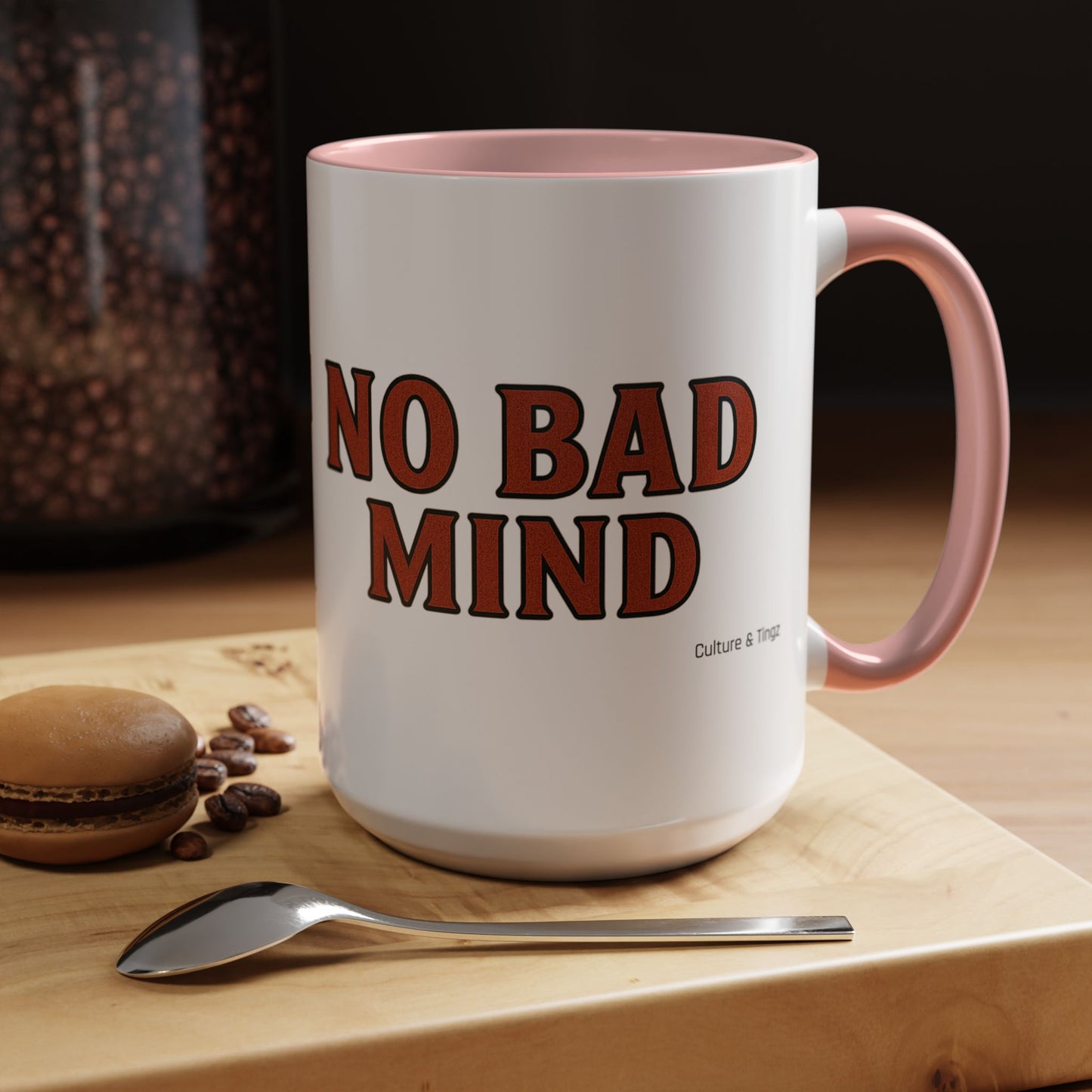 No Bad Mind Ceramic Mugs  – Letterwork Edition