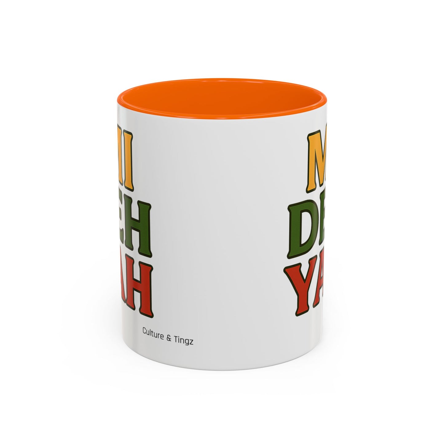 Mi Deh Yah Ceramic Mugs  – Letterwork Edition