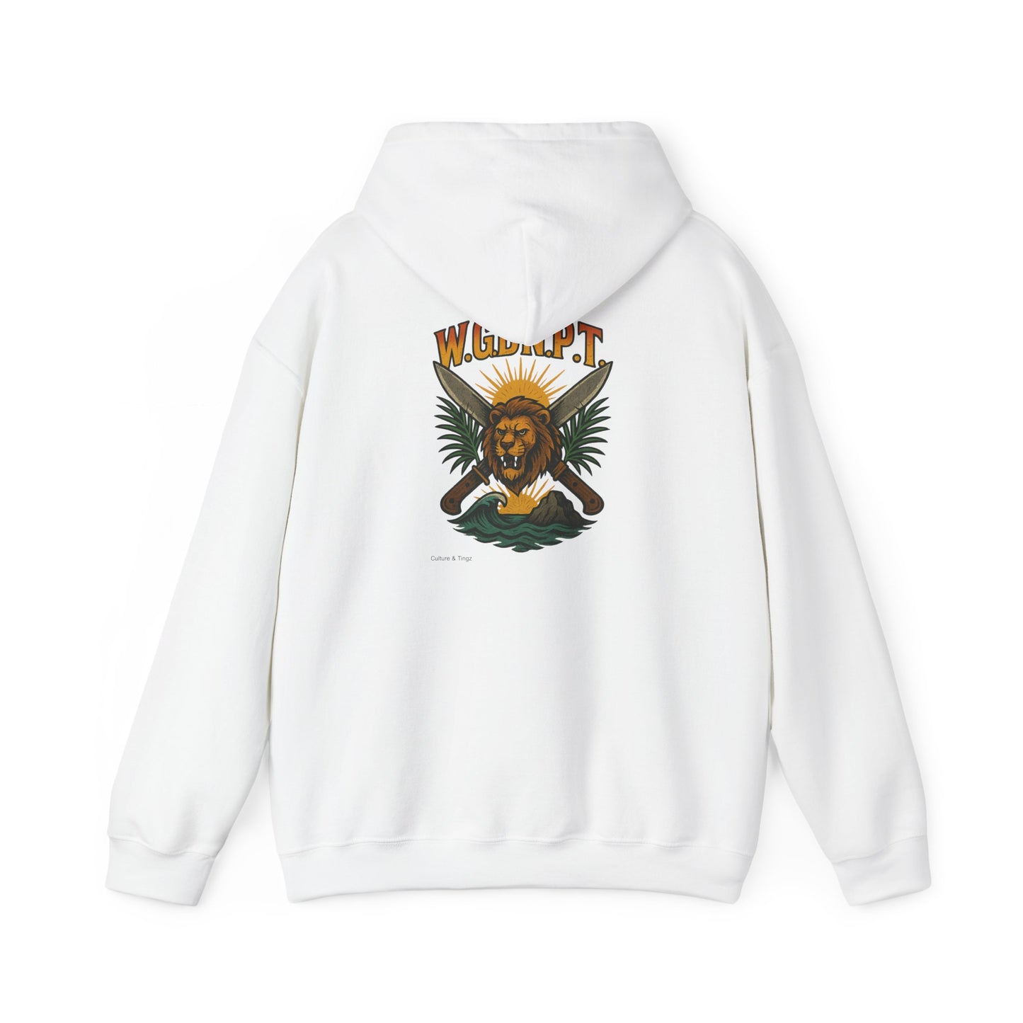 W.G.B.N.P.T. - Unisex Hoodie (Letterwork front, Artwork Back)