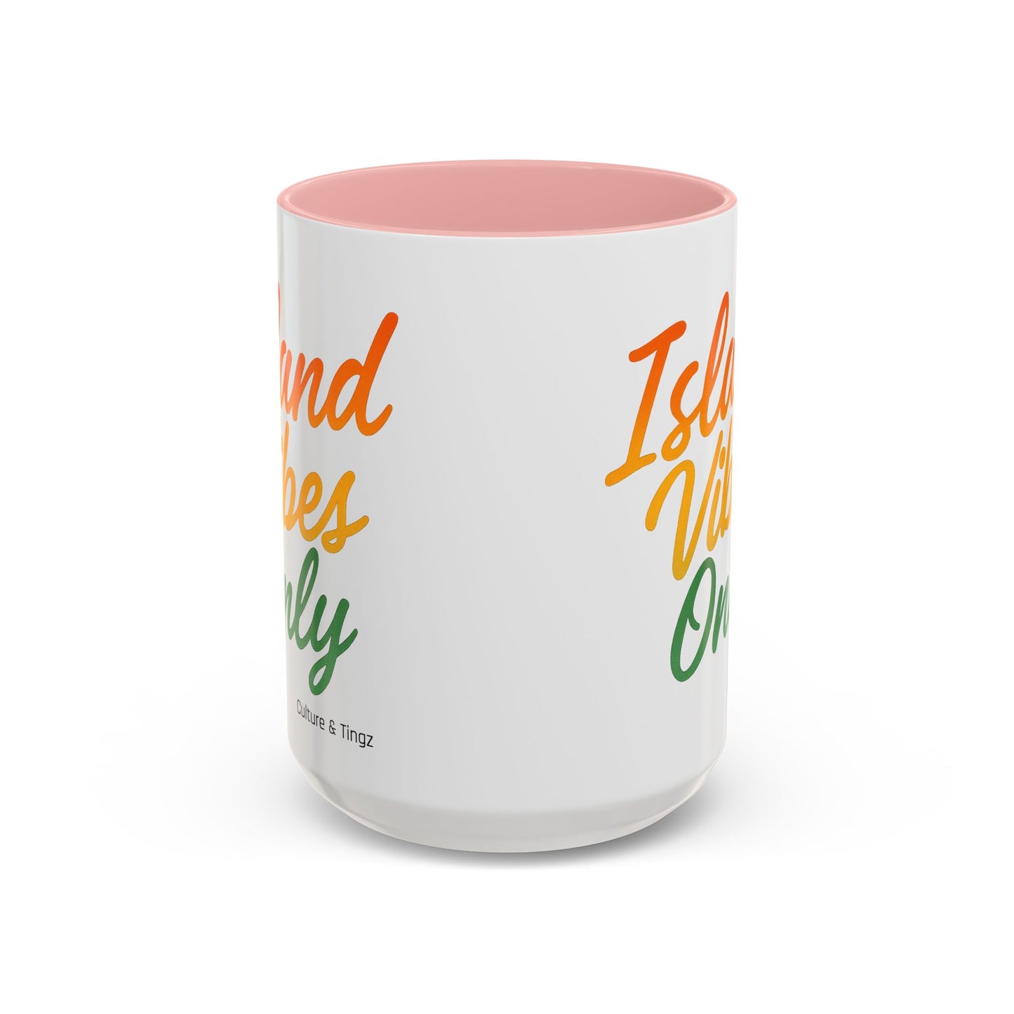 Island Vibes Only Ceramic Mugs  – Letterwork Edition