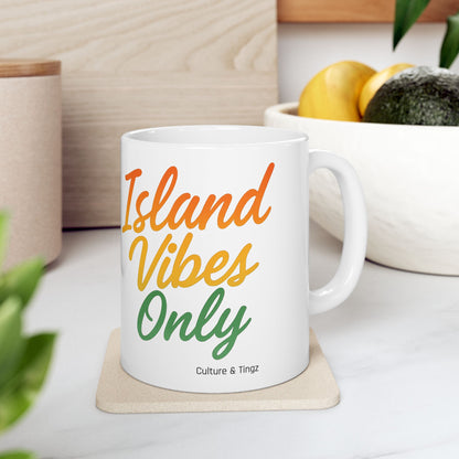 Island Vibes Only Ceramic Mugs- Letterwork Collection