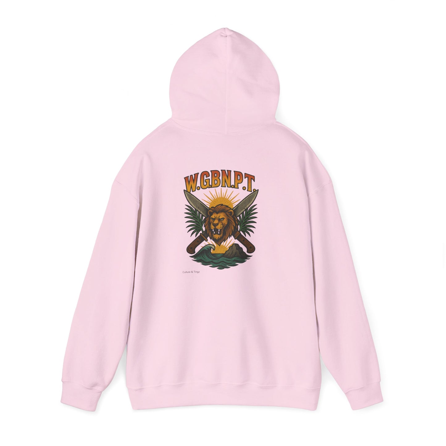 W.G.B.N.P.T. - Unisex Hoodie (Letterwork front, Artwork Back)