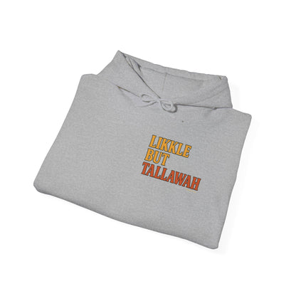 Likkle but Tallawah - Unisex Hoodie (Letterwork front, Artwork Back)