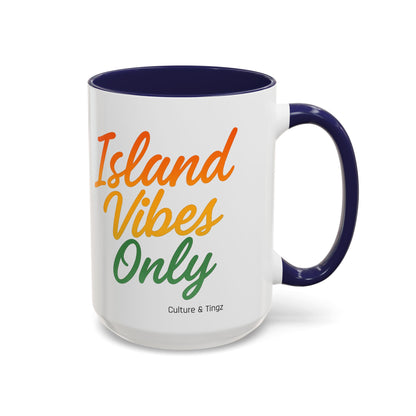 Island Vibes Only Ceramic Mugs  – Letterwork Edition