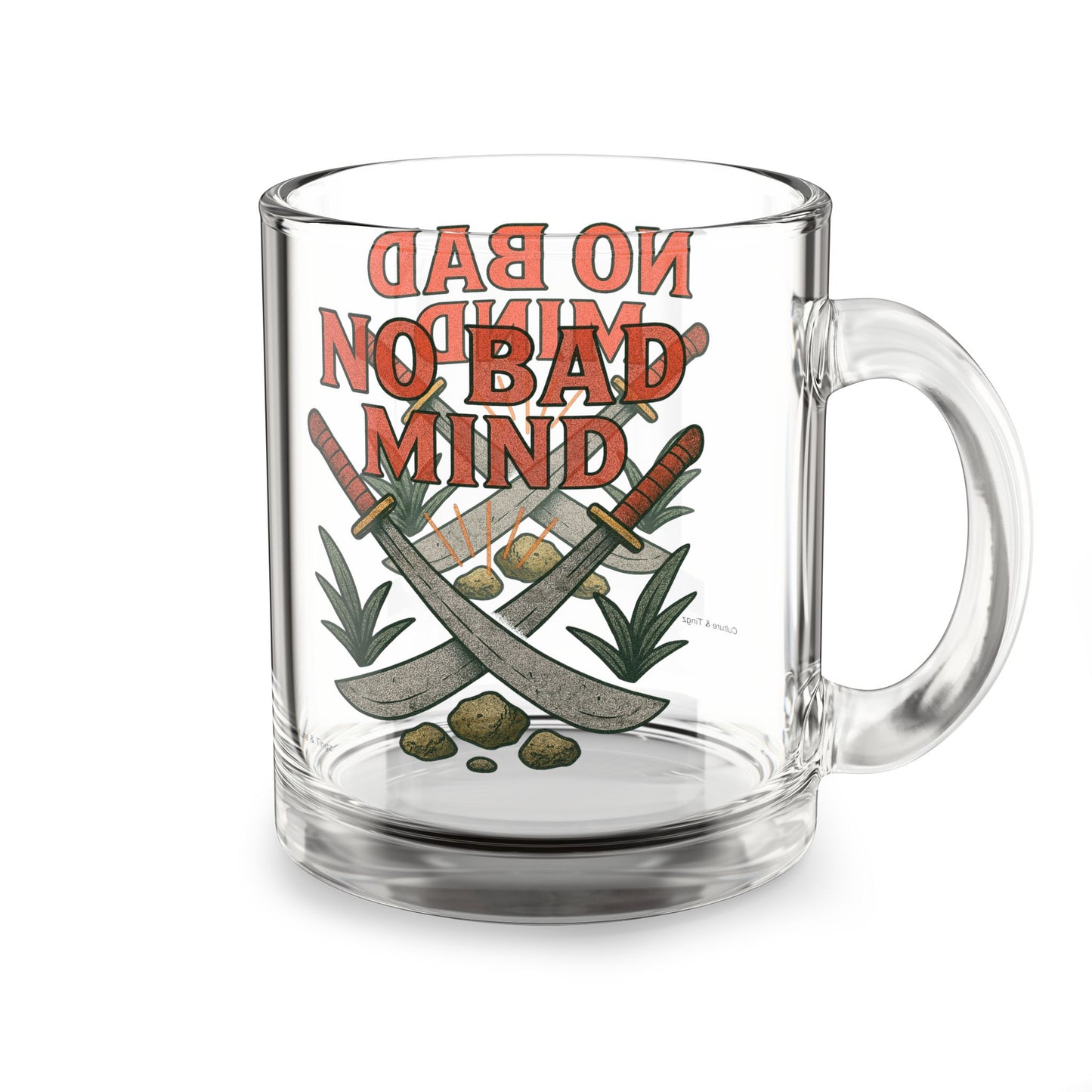 No Bad Mind Glass Mug