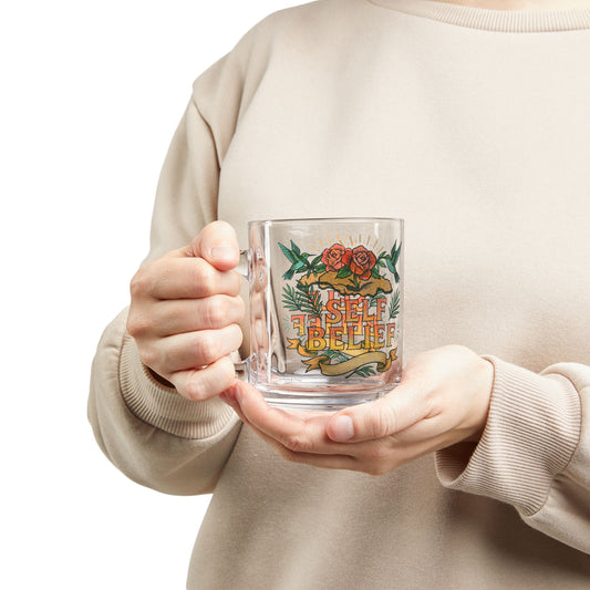 "Self Belief" Glass Mug