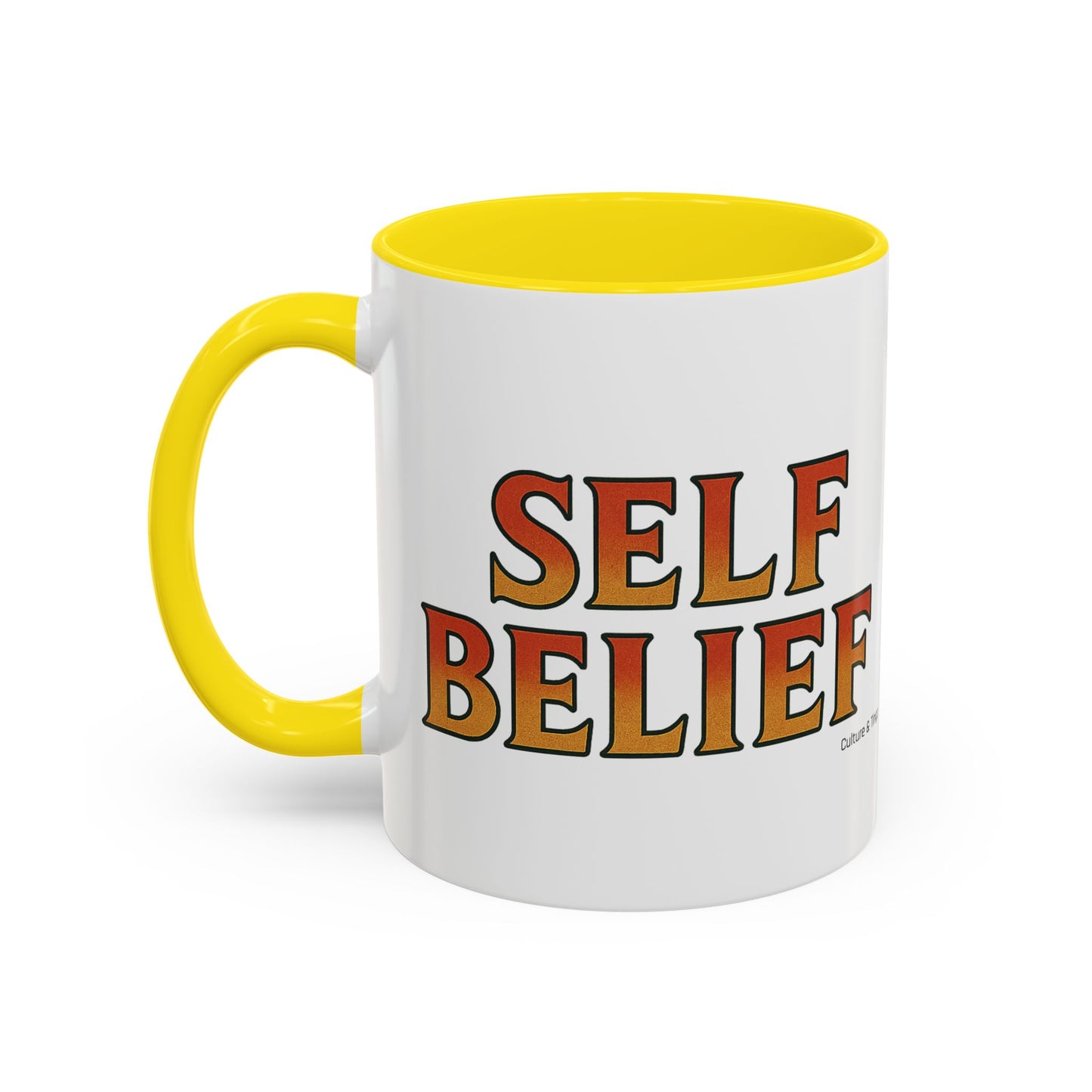 Self Belief Ceramic Mugs  – Letterwork Edition