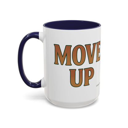 Move Up Ceramic Mugs  – Letterwork Edition