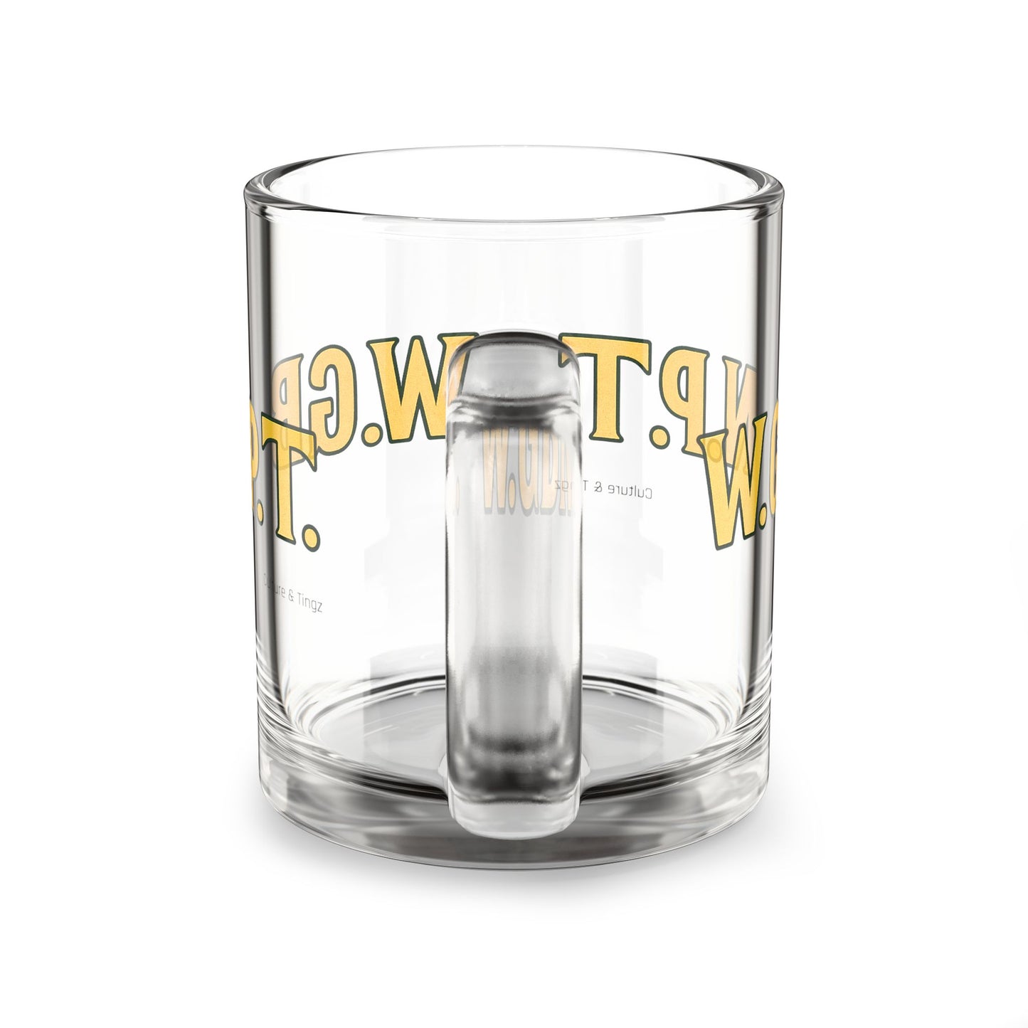 W.G.B.N.P.T Glass Mug - 10oz. (Letterwork Edition)