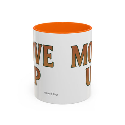 Move Up Ceramic Mugs  – Letterwork Edition