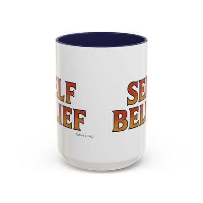 Self Belief Ceramic Mug  – Letterwork Edition