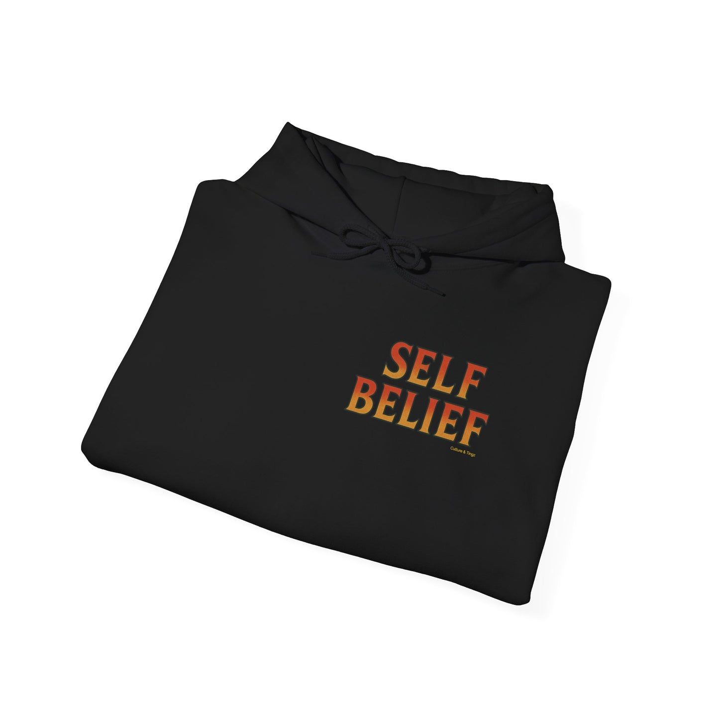 Self Belief - Unisex Hoodie (Lettering Front, Artwork Back)
