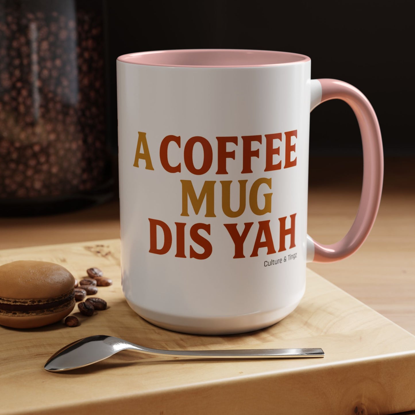 "A Coffee Mug Dis Yah" – Letterwork Edition