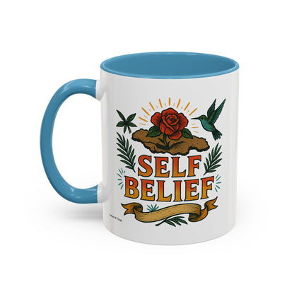 Self Belief - Accent Coffee Mug
