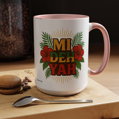 Mi Deh Yah Ceramic Mugs  – Letterwork Edition