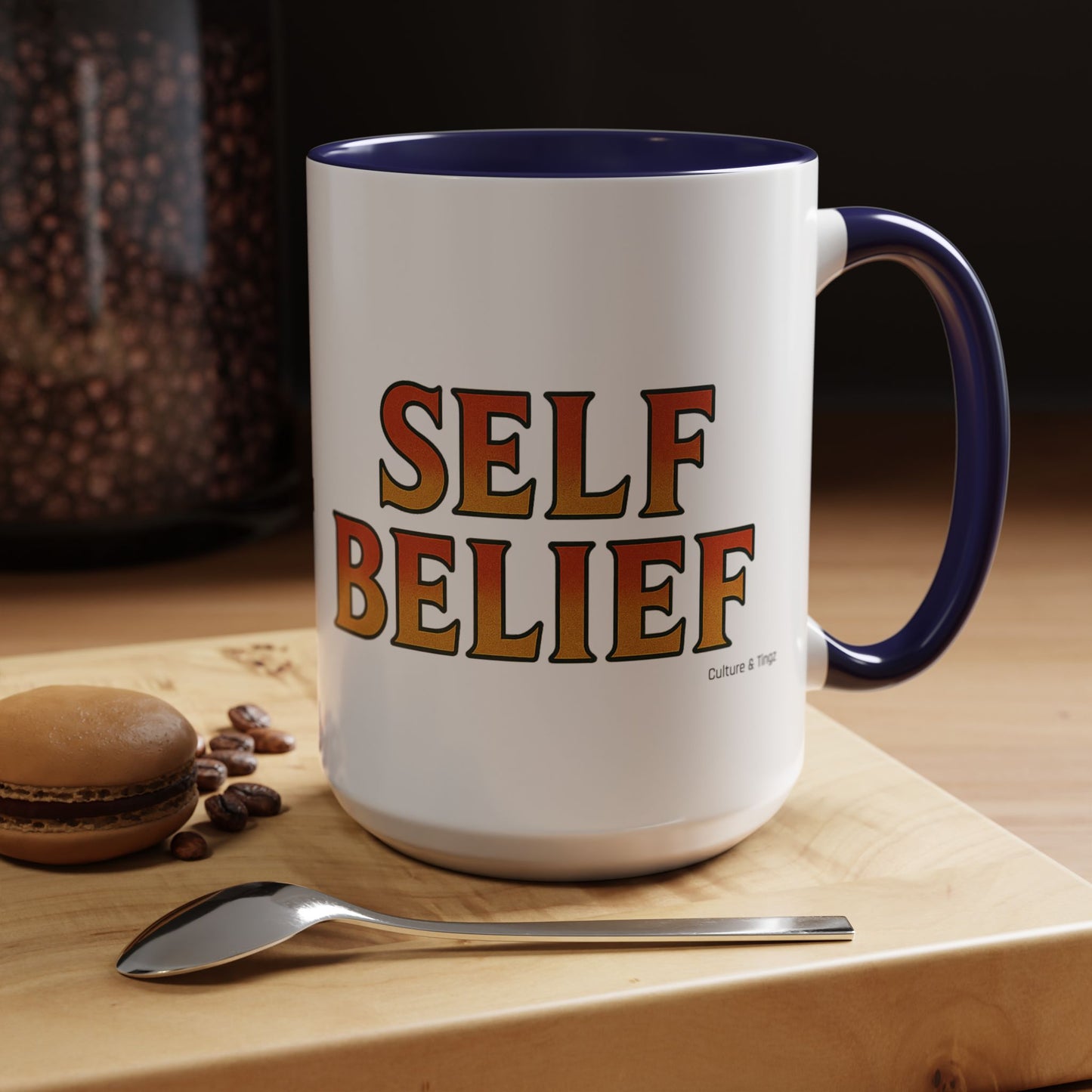 Self Belief Ceramic Mugs  – Letterwork Edition