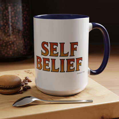 Self Belief Ceramic Mugs  – Letterwork Edition