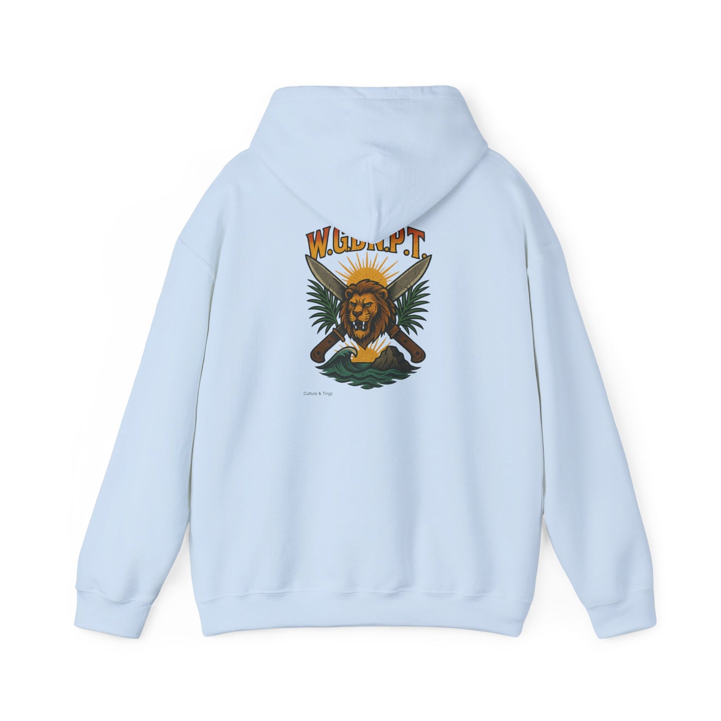 W.G.B.N.P.T. - Unisex Hoodie (Letterwork front, Artwork Back)