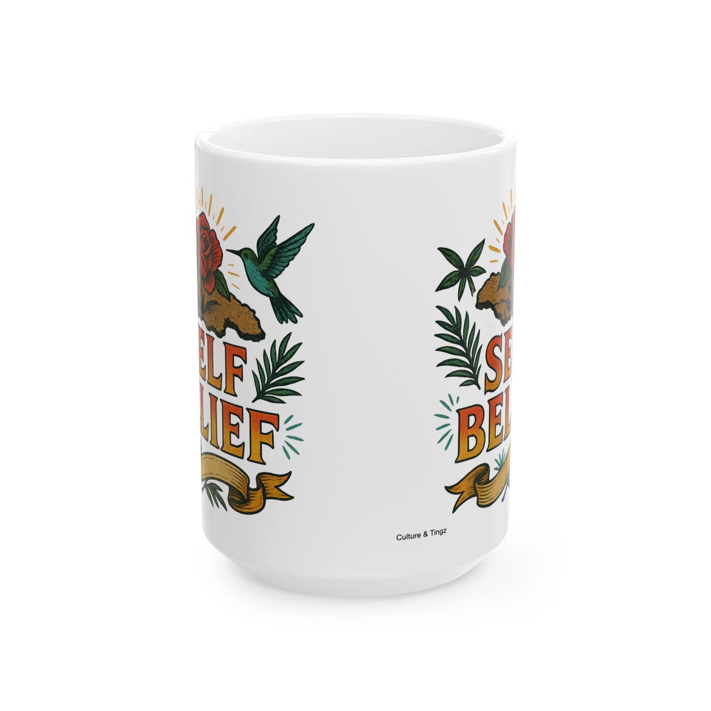 Self Belief Ceramic Mug - 11 or 15 oz.