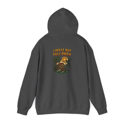 Likkle but Tallawah - Unisex Hoodie (Letterwork front, Artwork Back)
