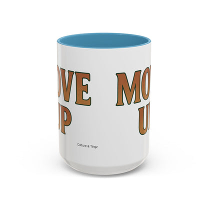 Move Up Ceramic Mugs  – Letterwork Edition