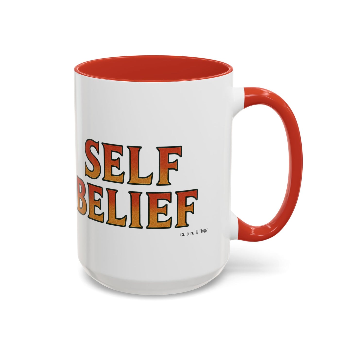 Self Belief Ceramic Mugs  – Letterwork Edition