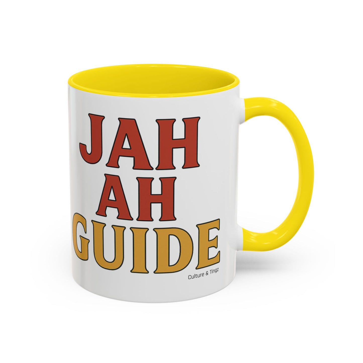 Jah Ah Guide Ceramic Mugs  – Letterwork Edition