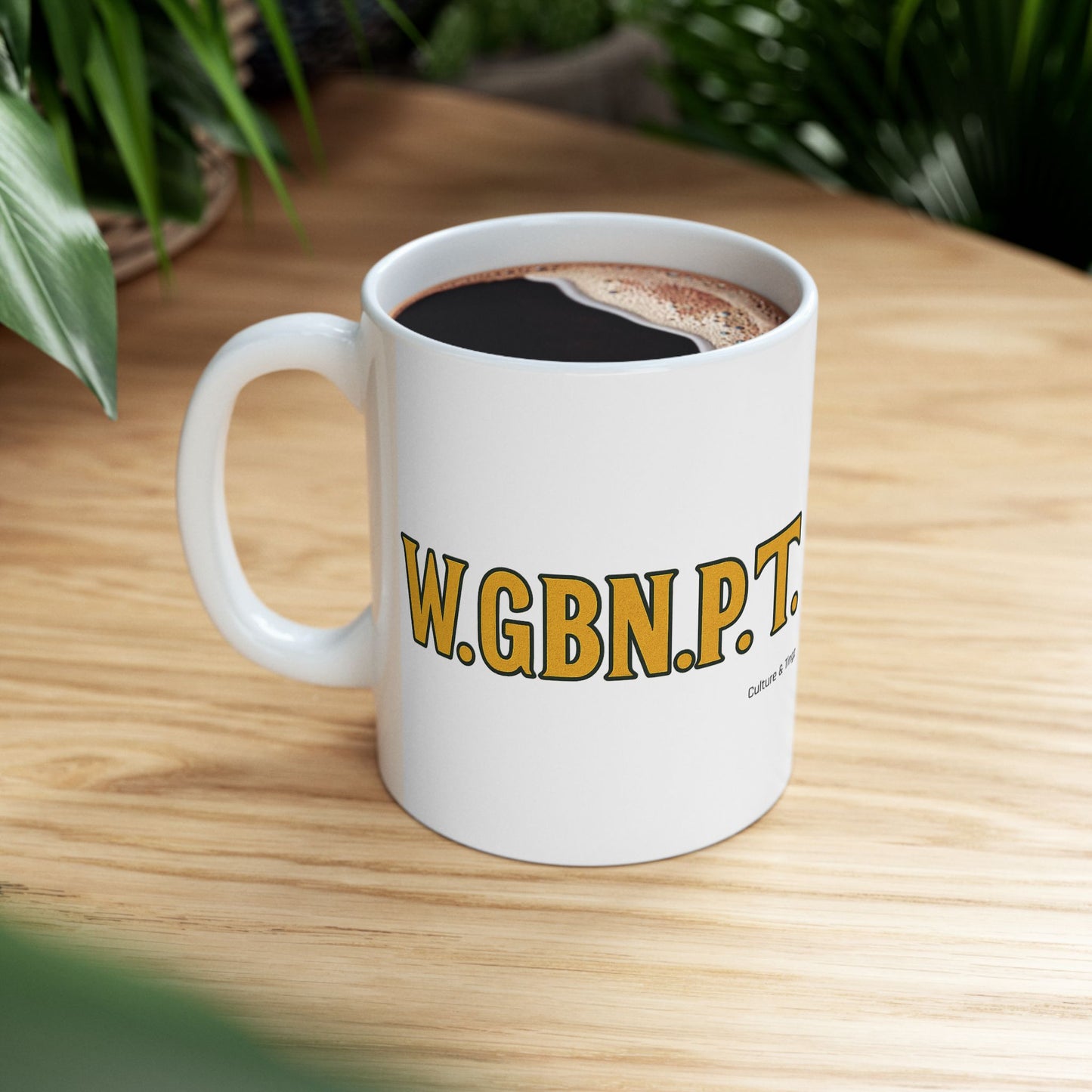 W.G.B.N.P.T Ceramic Mugs- Letterwork Collection