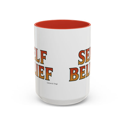 Self Belief Ceramic Mug  – Letterwork Edition