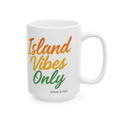 Island Vibes Only Ceramic Mugs- Letterwork Collection