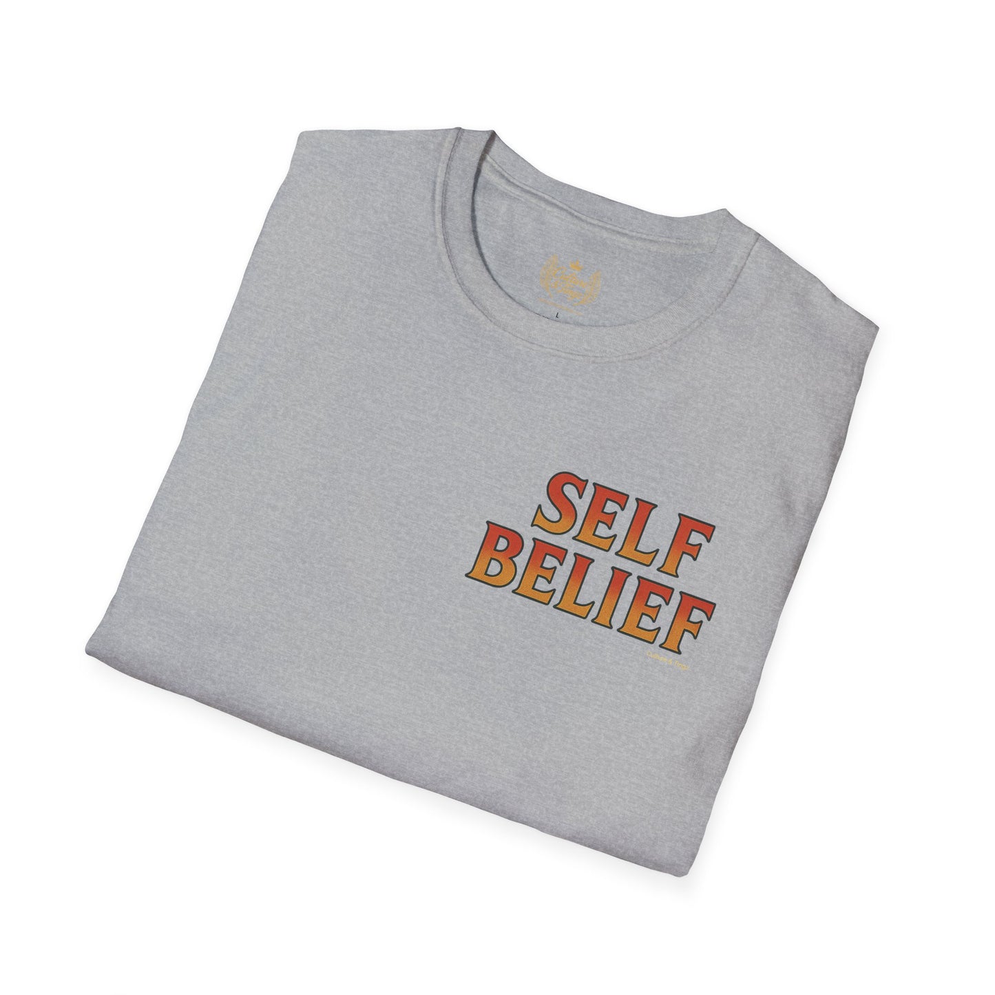 Self Belief  -  Unisex Short Sleeve Tee (Lettering Front, Full Artwork Back)