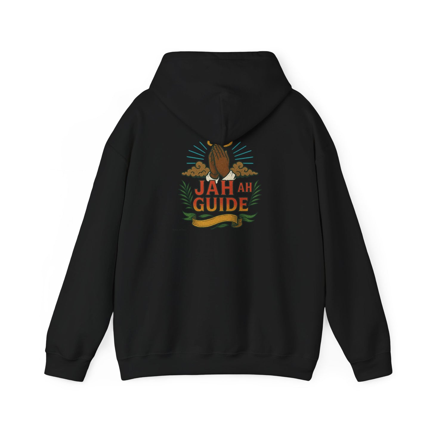 Jah Ah Guide - Unisex Hoodie (Letterwork front, Artwork Back)