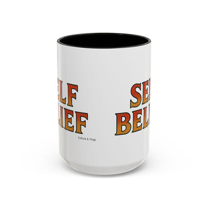 Self Belief Ceramic Mugs  – Letterwork Edition