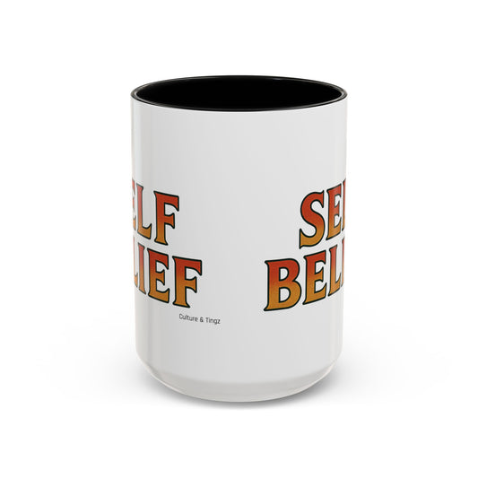 Self Belief Ceramic Mugs  – Letterwork Edition
