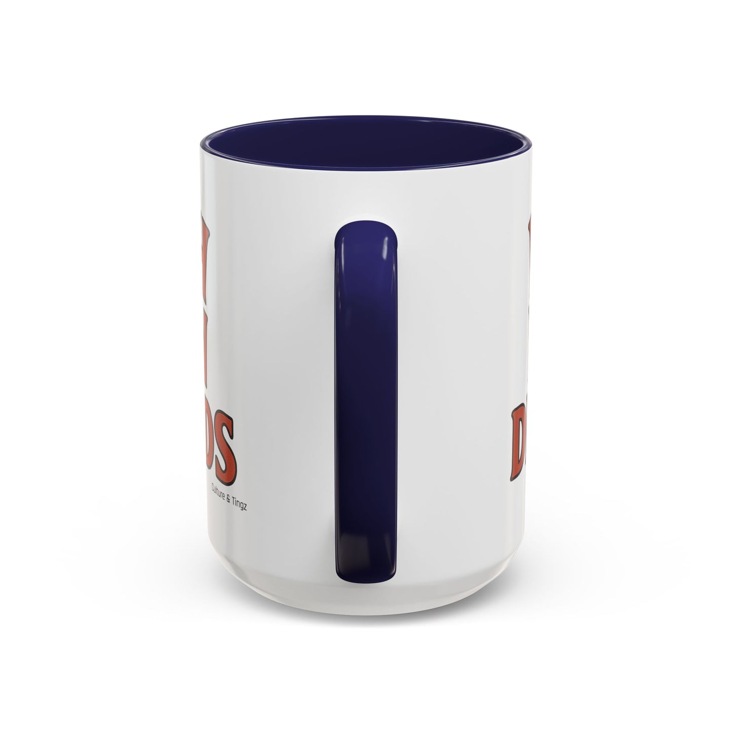 Deh Pon Di Ends Ceramic Mugs  – Letterwork Edition