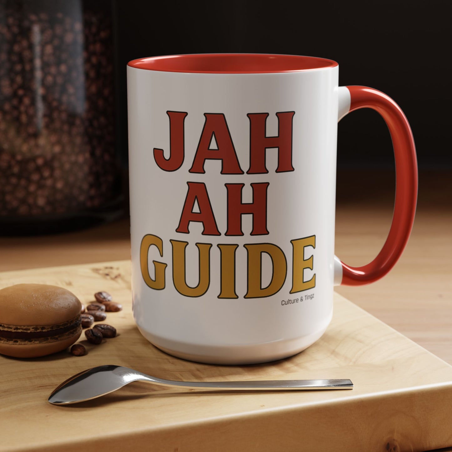 Jah Ah Guide Ceramic Mugs  – Letterwork Edition