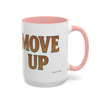 Move Up Ceramic Mugs  – Letterwork Edition