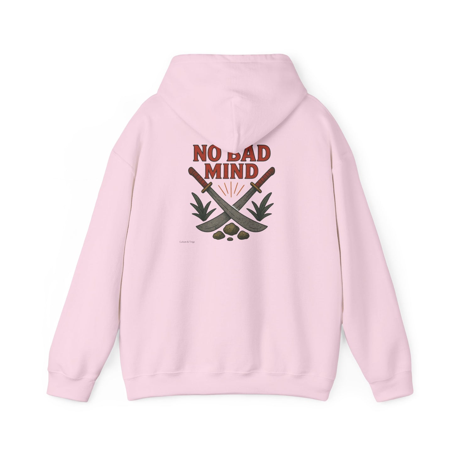 No Bad Mind - Unisex Hoodie (Letterwork front, Artwork Back)