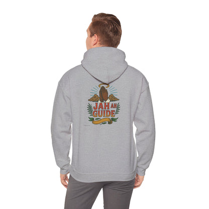Jah Ah Guide - Unisex Hoodie (Letterwork front, Artwork Back)