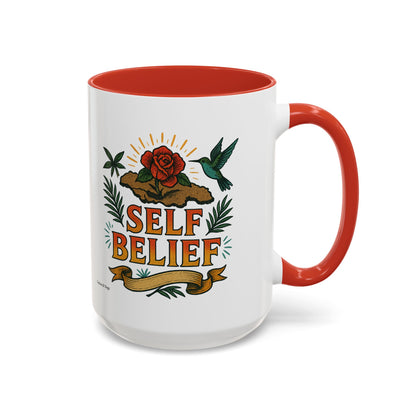 Self Belief - Accent Coffee Mug