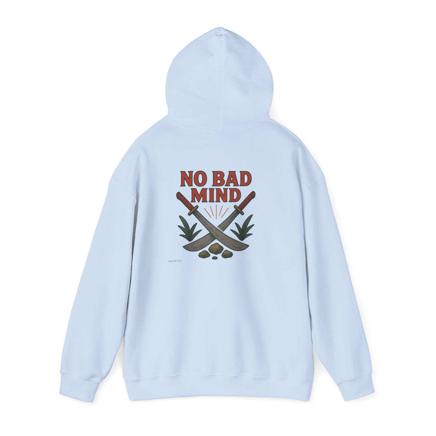 No Bad Mind - Unisex Hoodie (Letterwork front, Artwork Back)