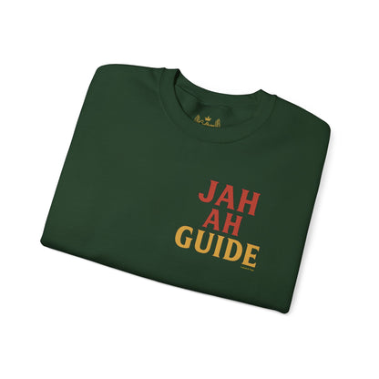 Jah Ah Guide - Unisex Crewneck Sweater (Letterwork Front, Full Artwork Back)