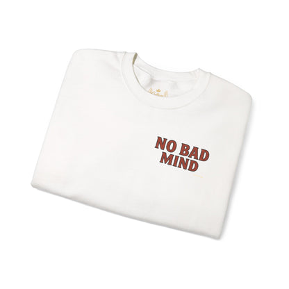 No Bad Mind - Unisex Crewneck Sweater (Letterwork Front, Full Artwork Back)