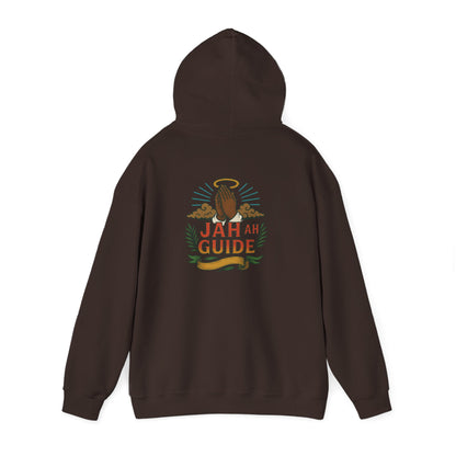 Jah Ah Guide - Unisex Hoodie (Letterwork front, Artwork Back)